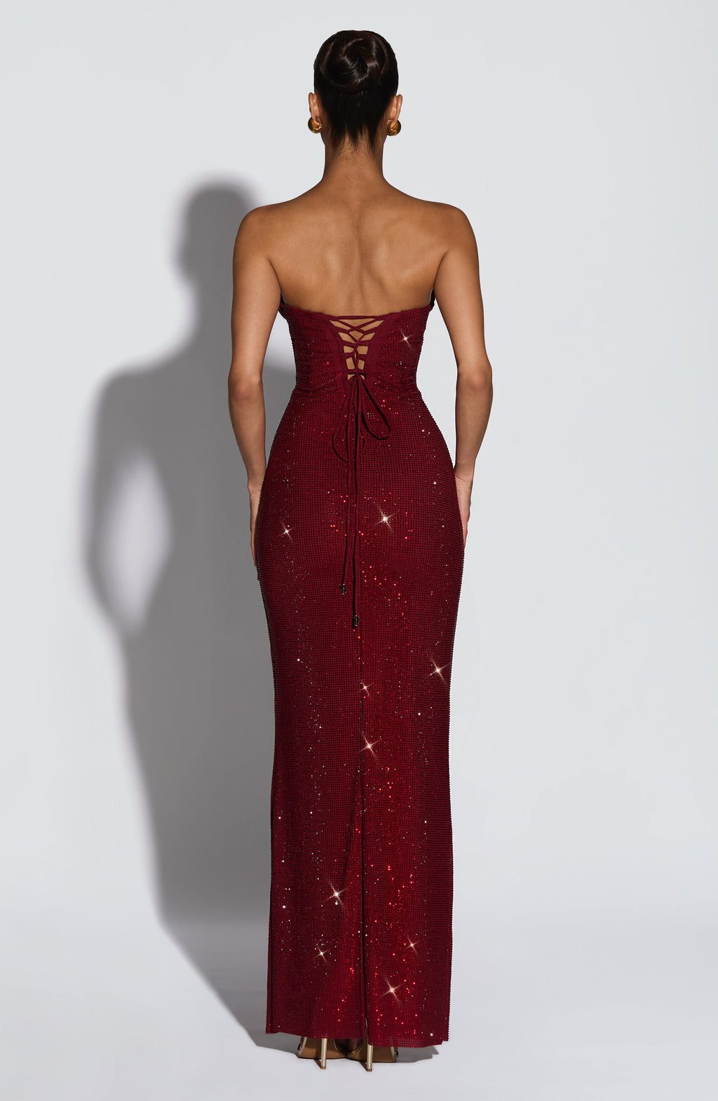 Flourenne Mirabelle Maxi Dress in Burgundy