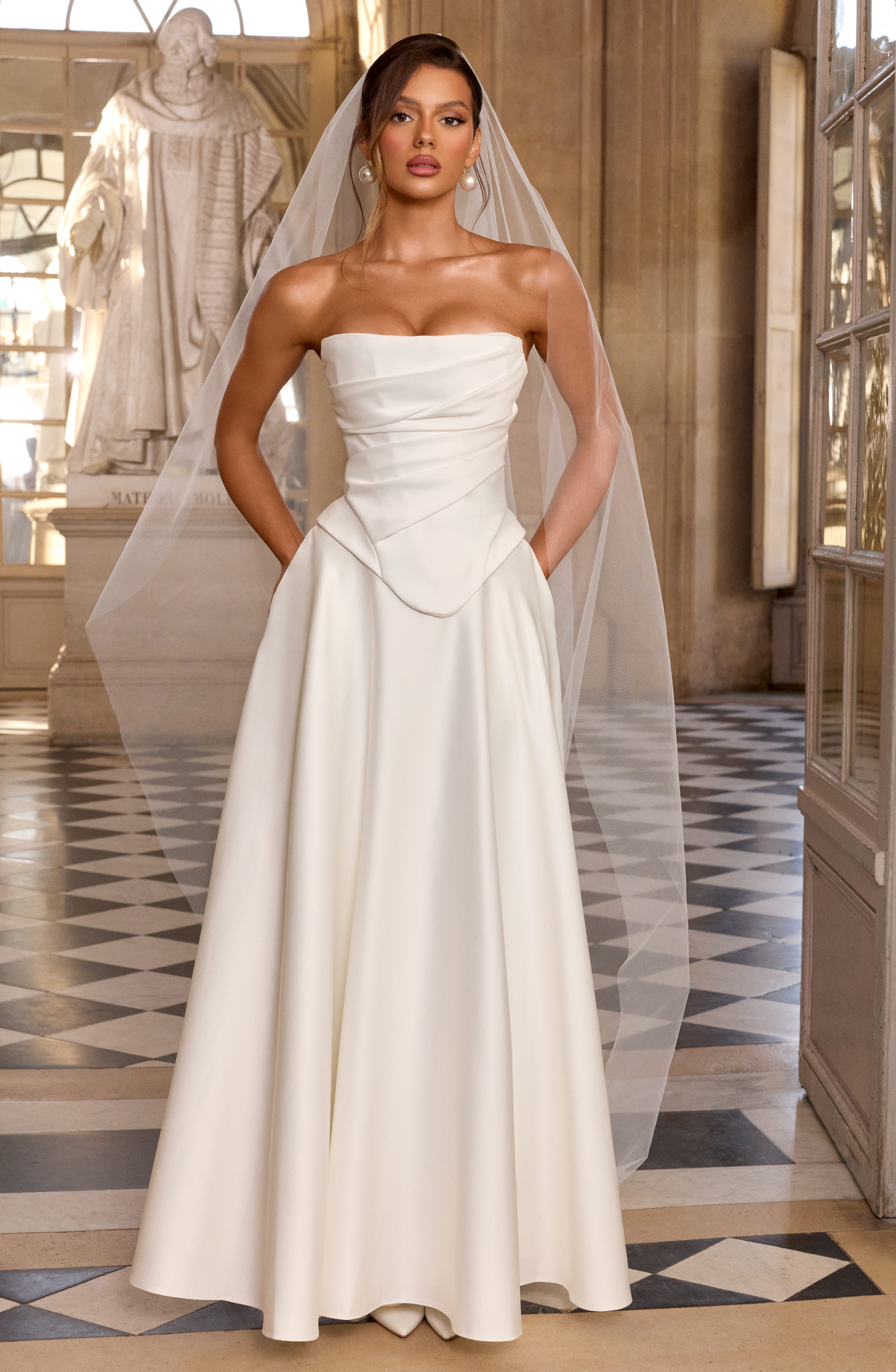 Flourenne Mirah Maxi Skirt in Ivory