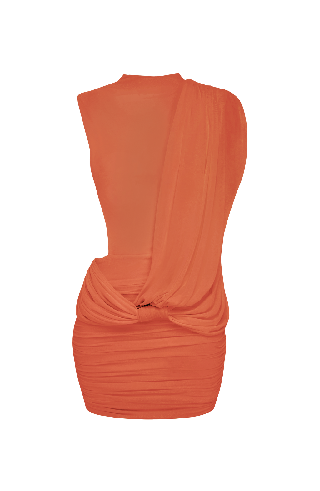 Flourenne Mireia Mini Dress in Burnt Orange