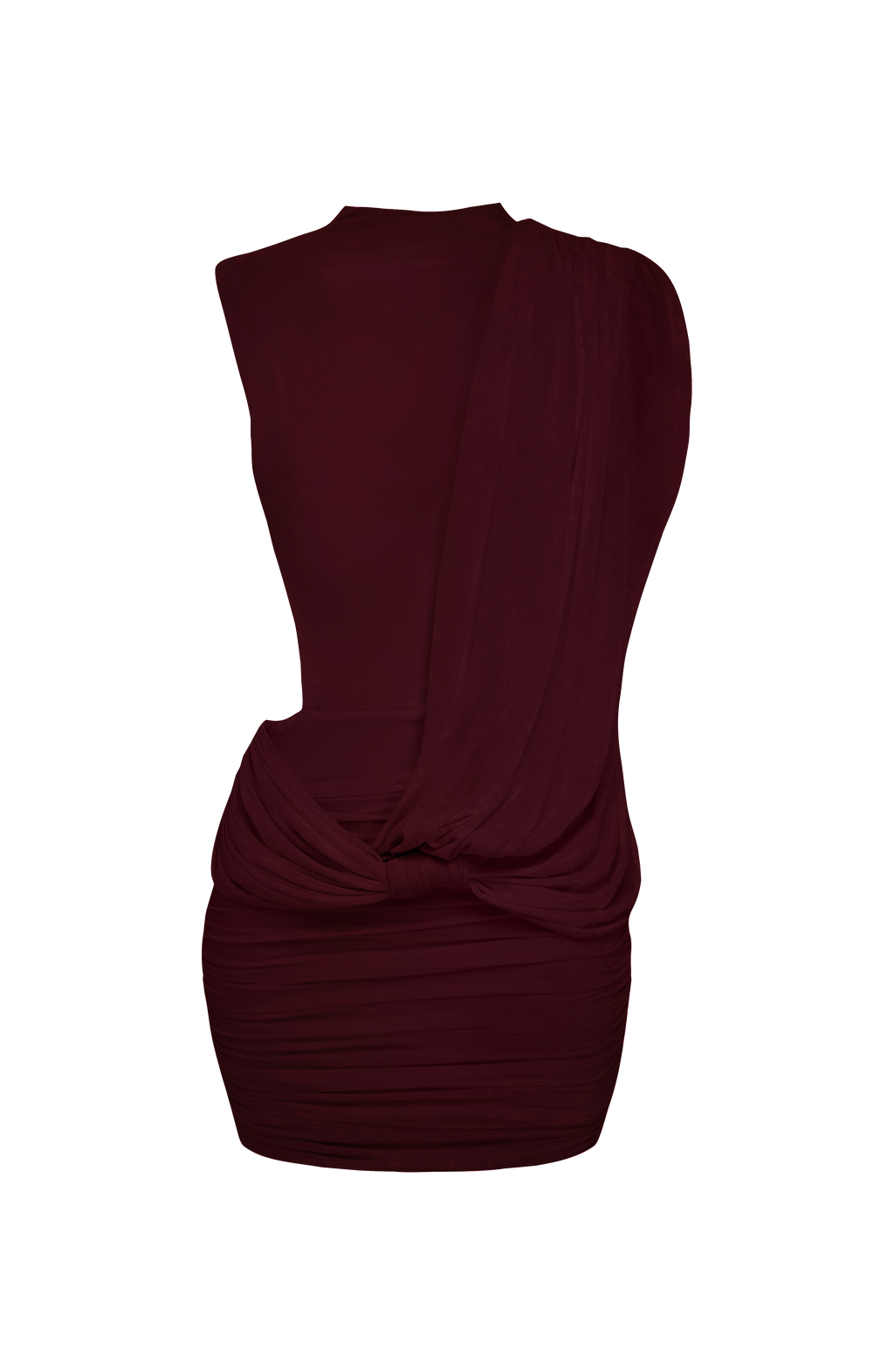Flourenne Mireia Mini Dress in Cherry Lacquer