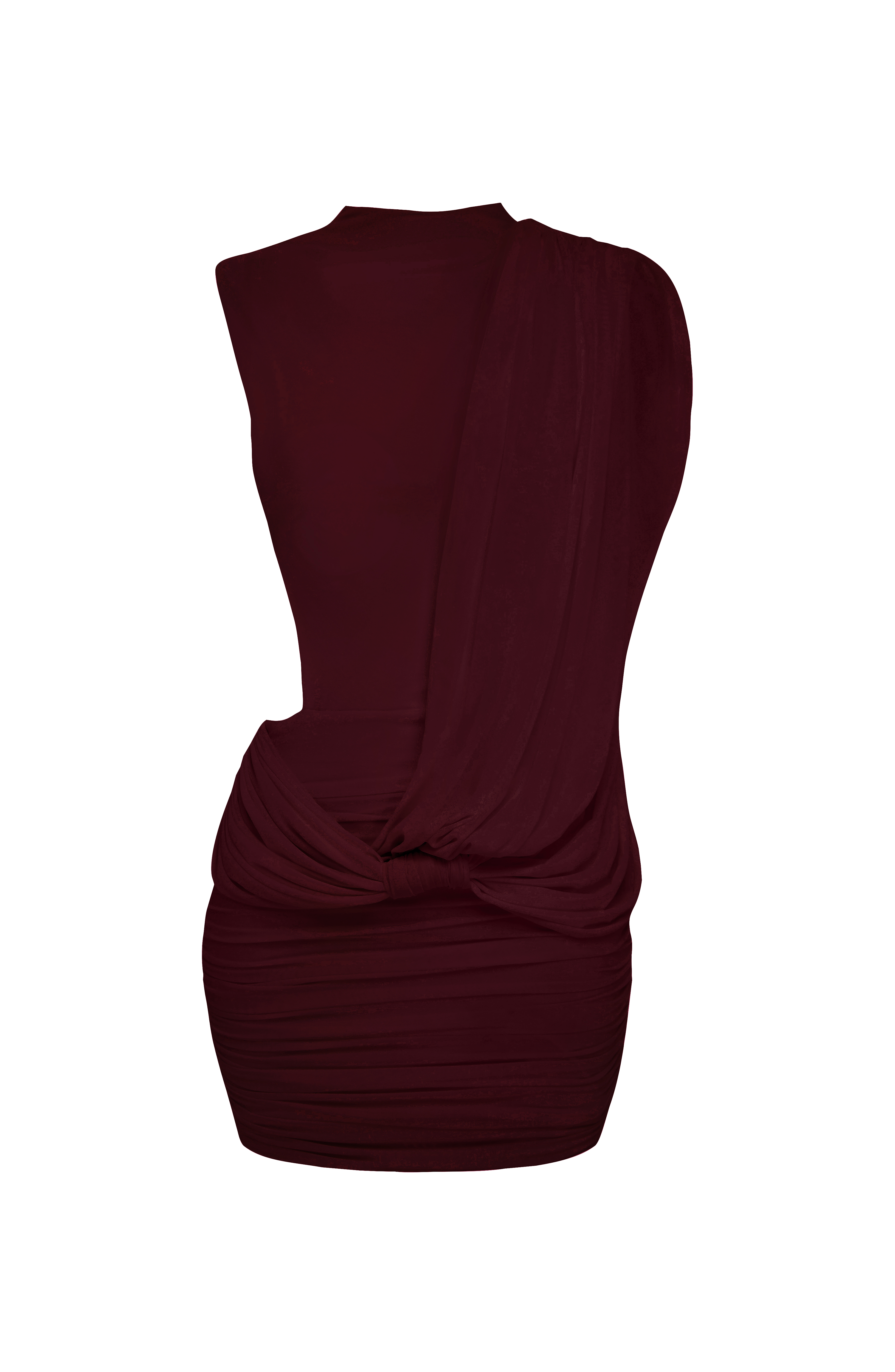 Flourenne Mireia Mini Dress in Cherry Lacquer