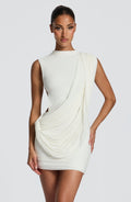 Flourenne Mireia Mini Dress in Ivory