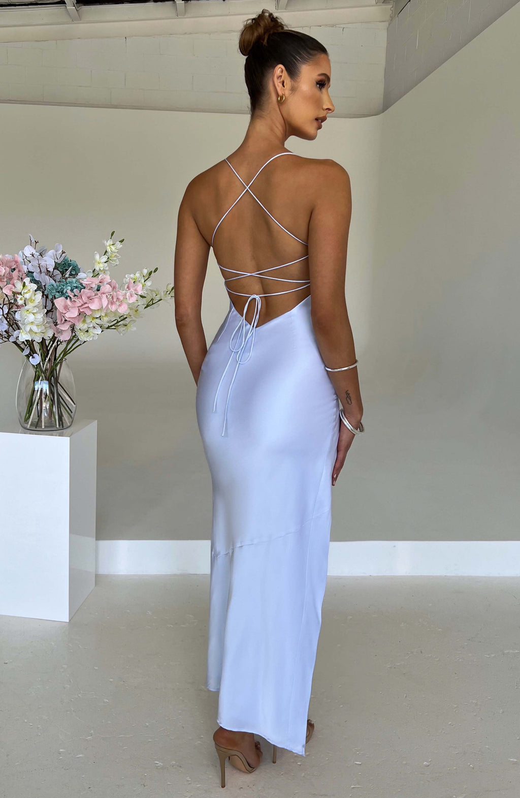 Flourenne Mishka Maxi Dress in Baby Blue