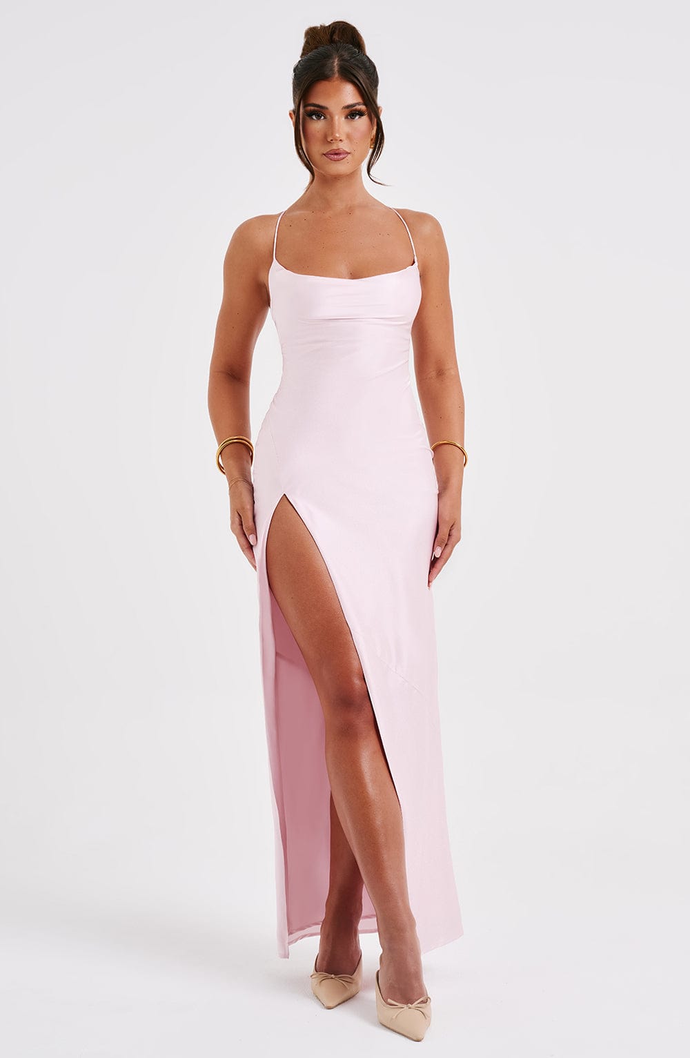 Flourenne Mishka Maxi Dress in Blush