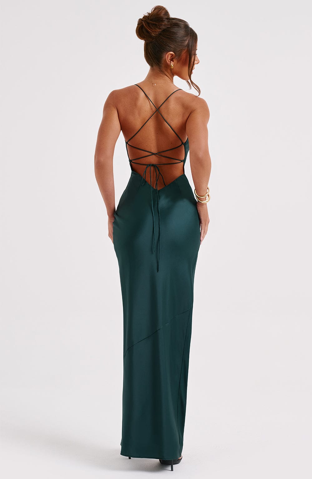 Flourenne Mishka Maxi Dress in Emerald