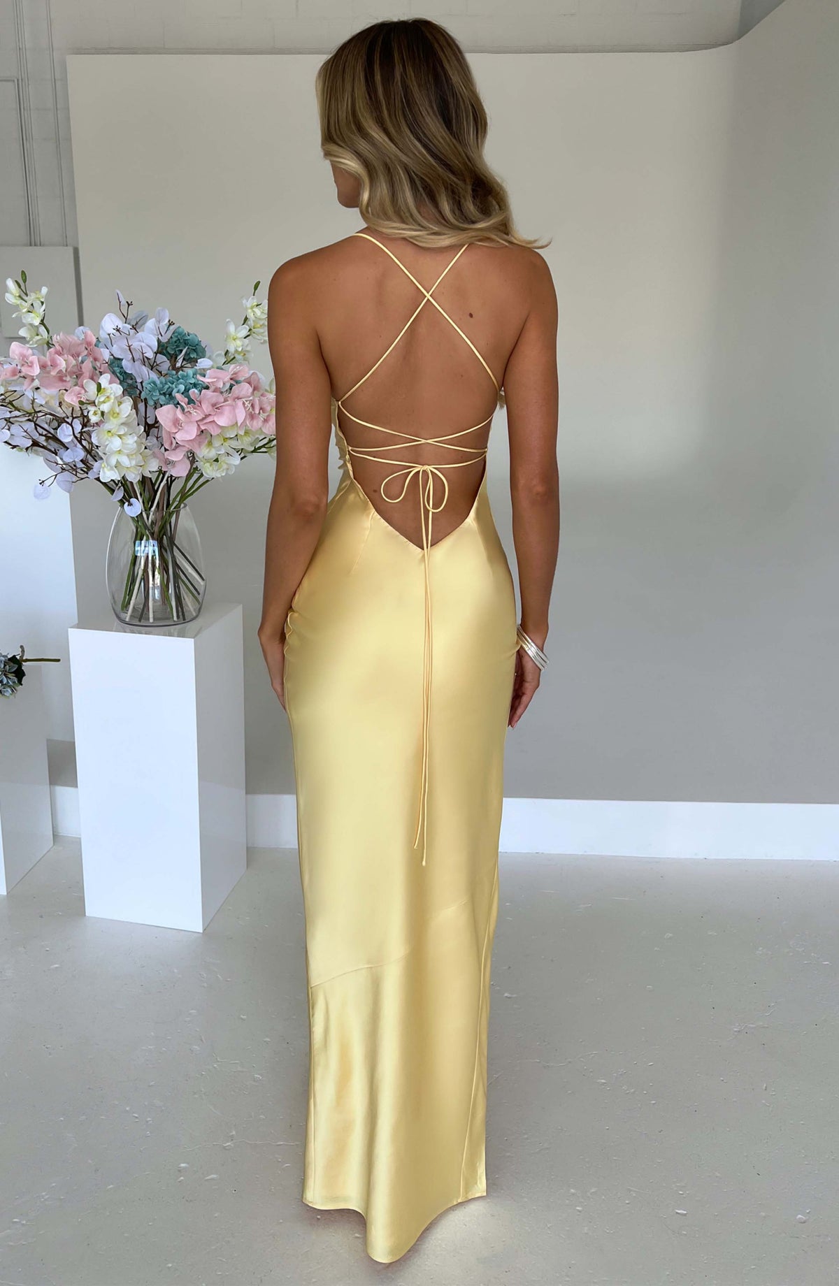Flourenne Mishka Maxi Dress in Lemon