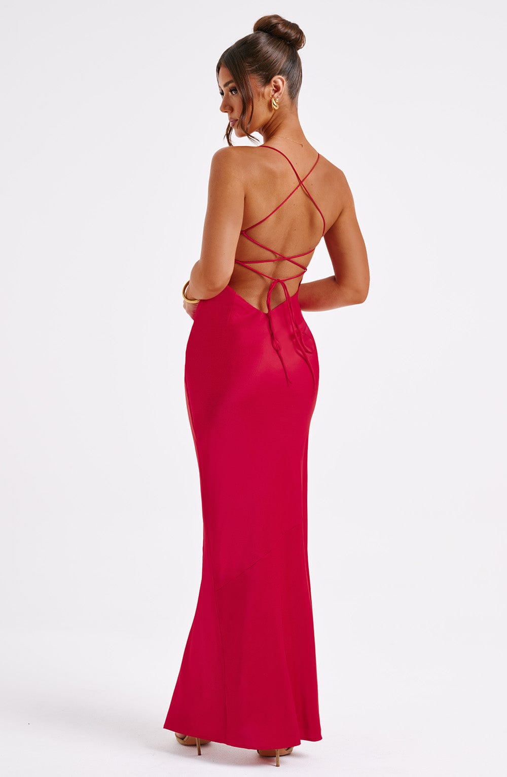 Flourenne Mishka Maxi Dress in Red