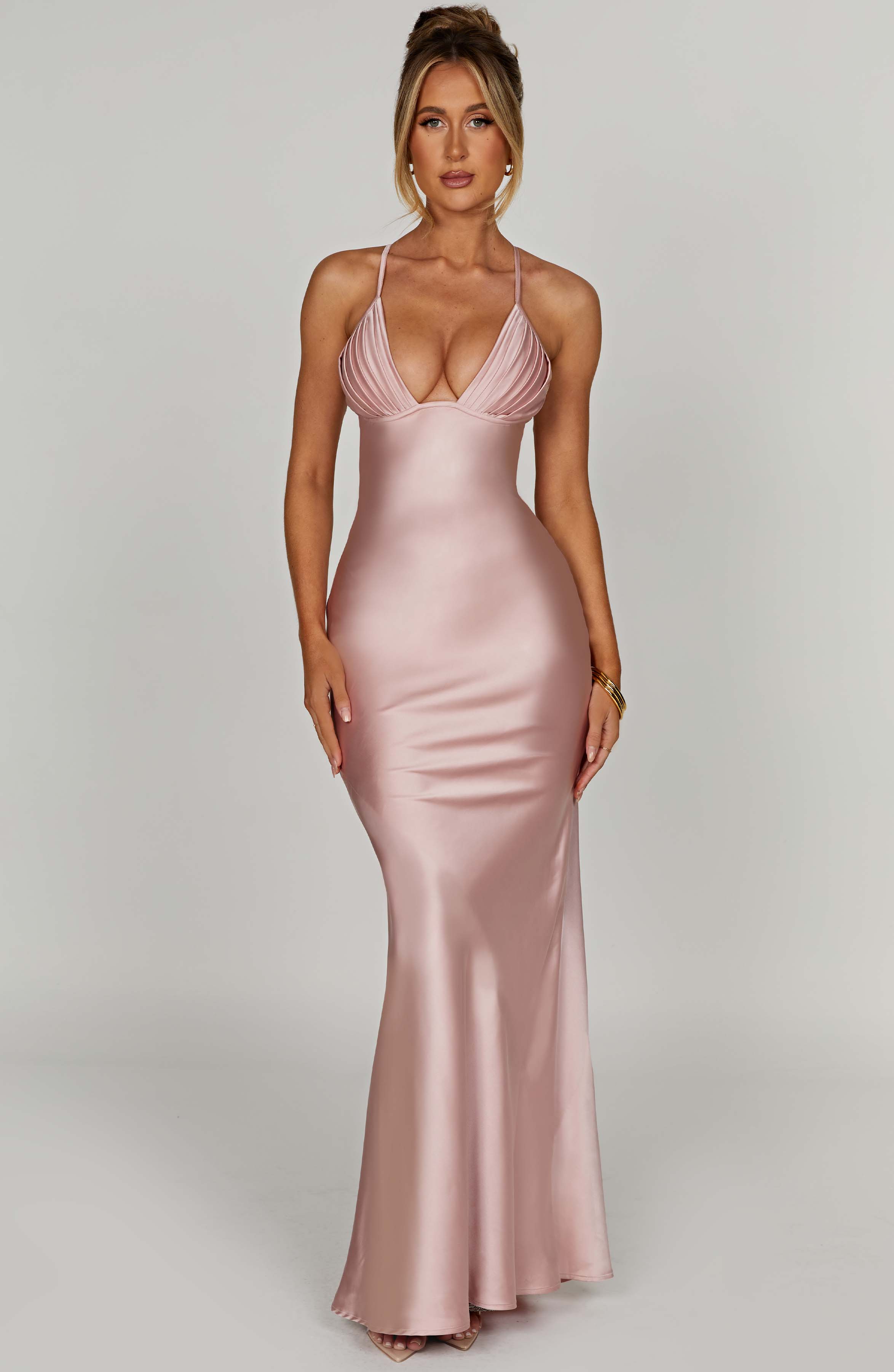 Flourenne Myriam Maxi Dress in Blush