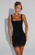 Flourenne Petrella Mini Dress in Black