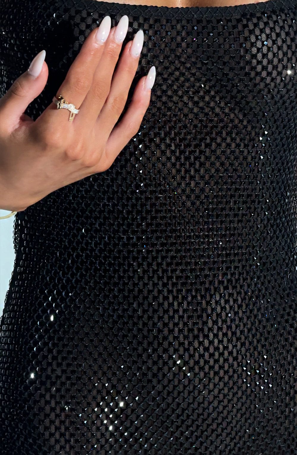 Flourenne Petrella Mini Dress in Black