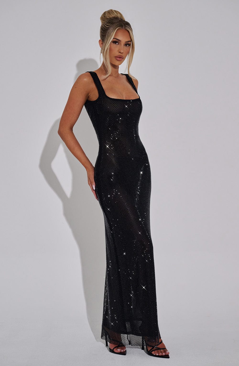 Flourenne Petrine Maxi Dress in Black