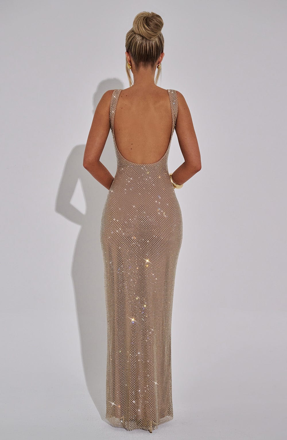 Flourenne Petrine Maxi Dress in Gold