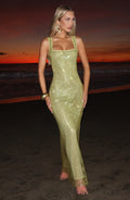 Flourenne Petrine Maxi Dress in Olive