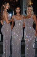 Flourenne Petrine Maxi Dress in Silver