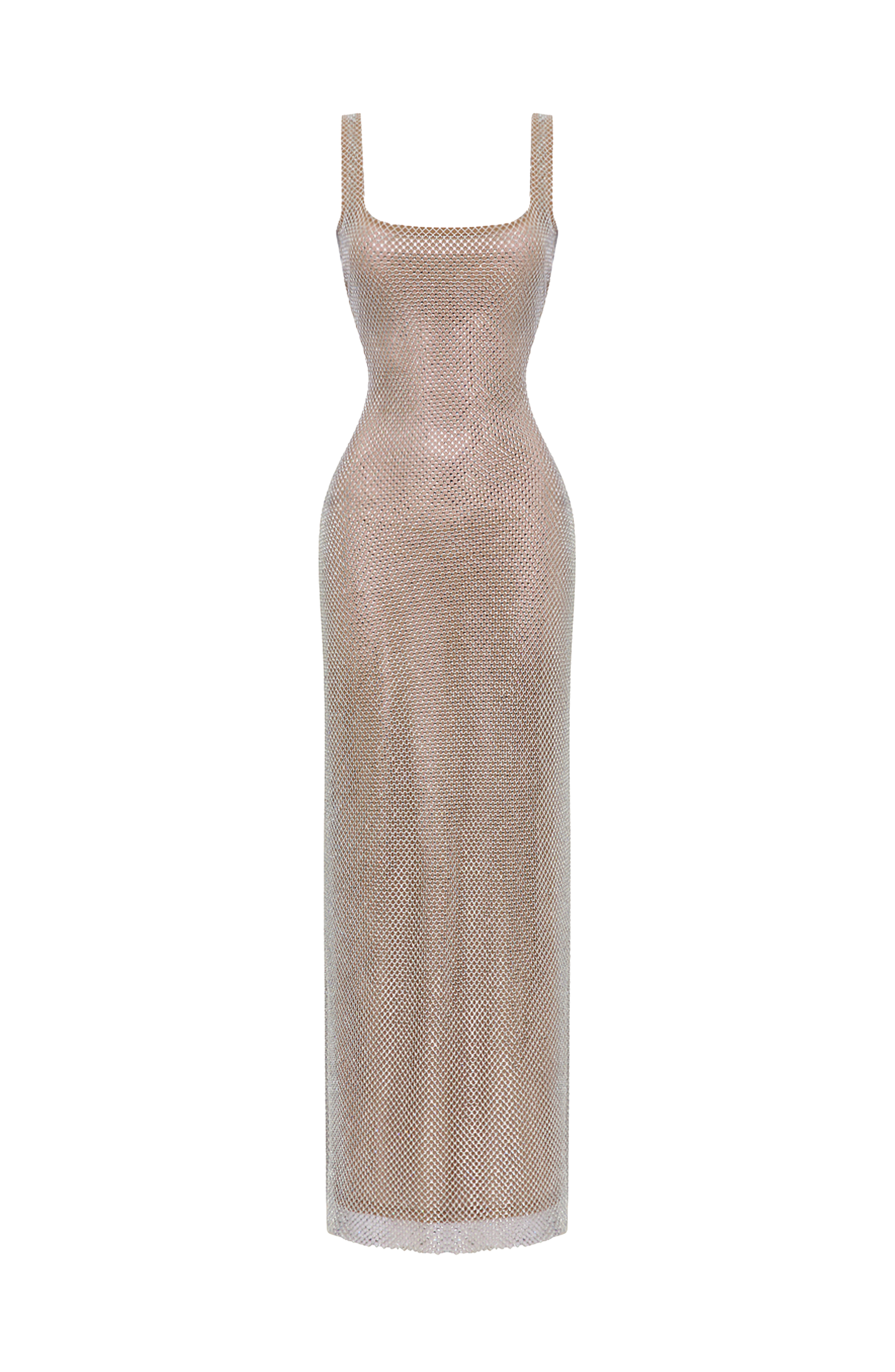 Flourenne Petrine Maxi Dress in Silver