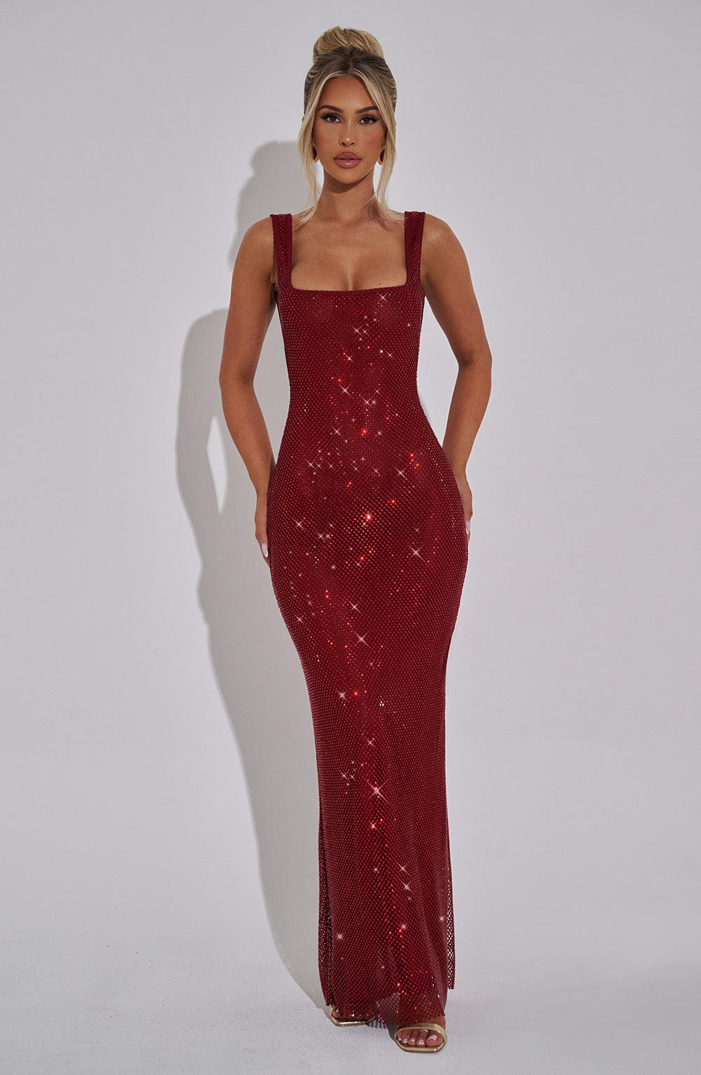 Flourenne Petrine Maxi Dress in Wine