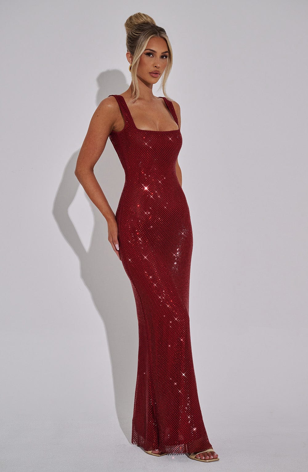 Flourenne Petrine Maxi Dress in Wine