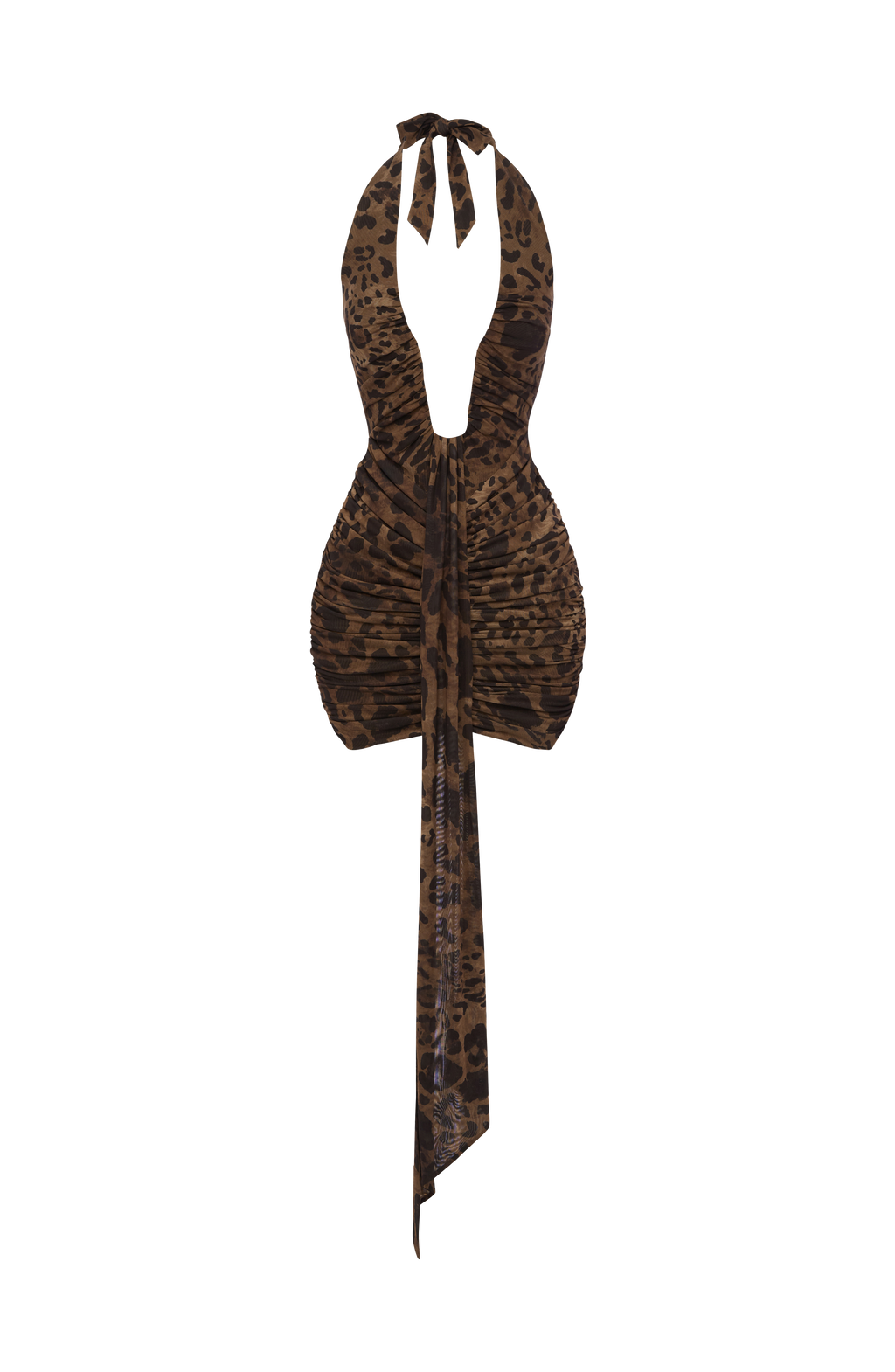 Flourenne Rosella Mini Dress in Leopard Print
