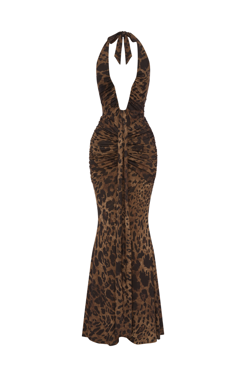 Flourenne Rosetti Maxi Dress in Leopard Print