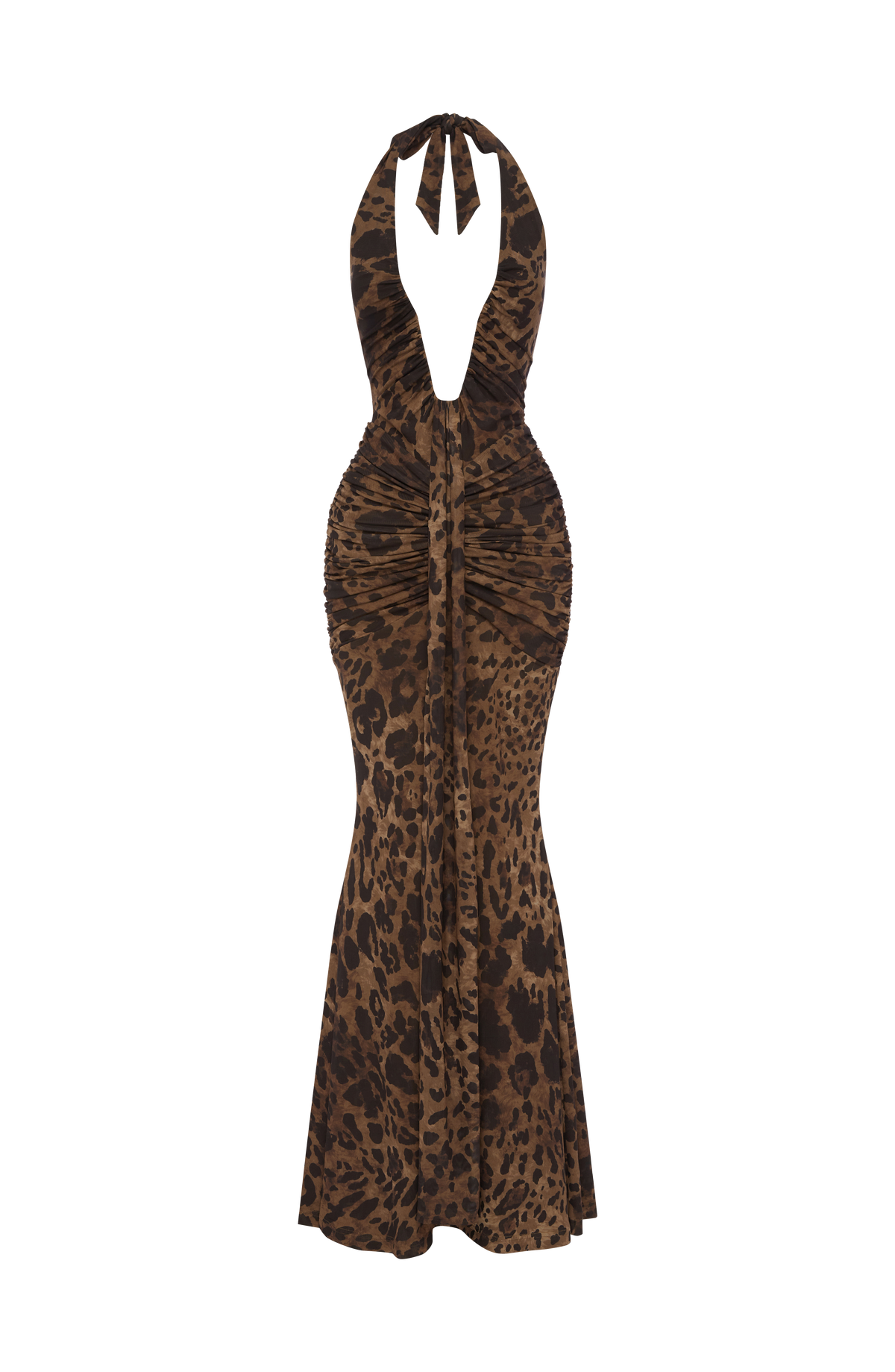 Flourenne Rosetti Maxi Dress in Leopard Print