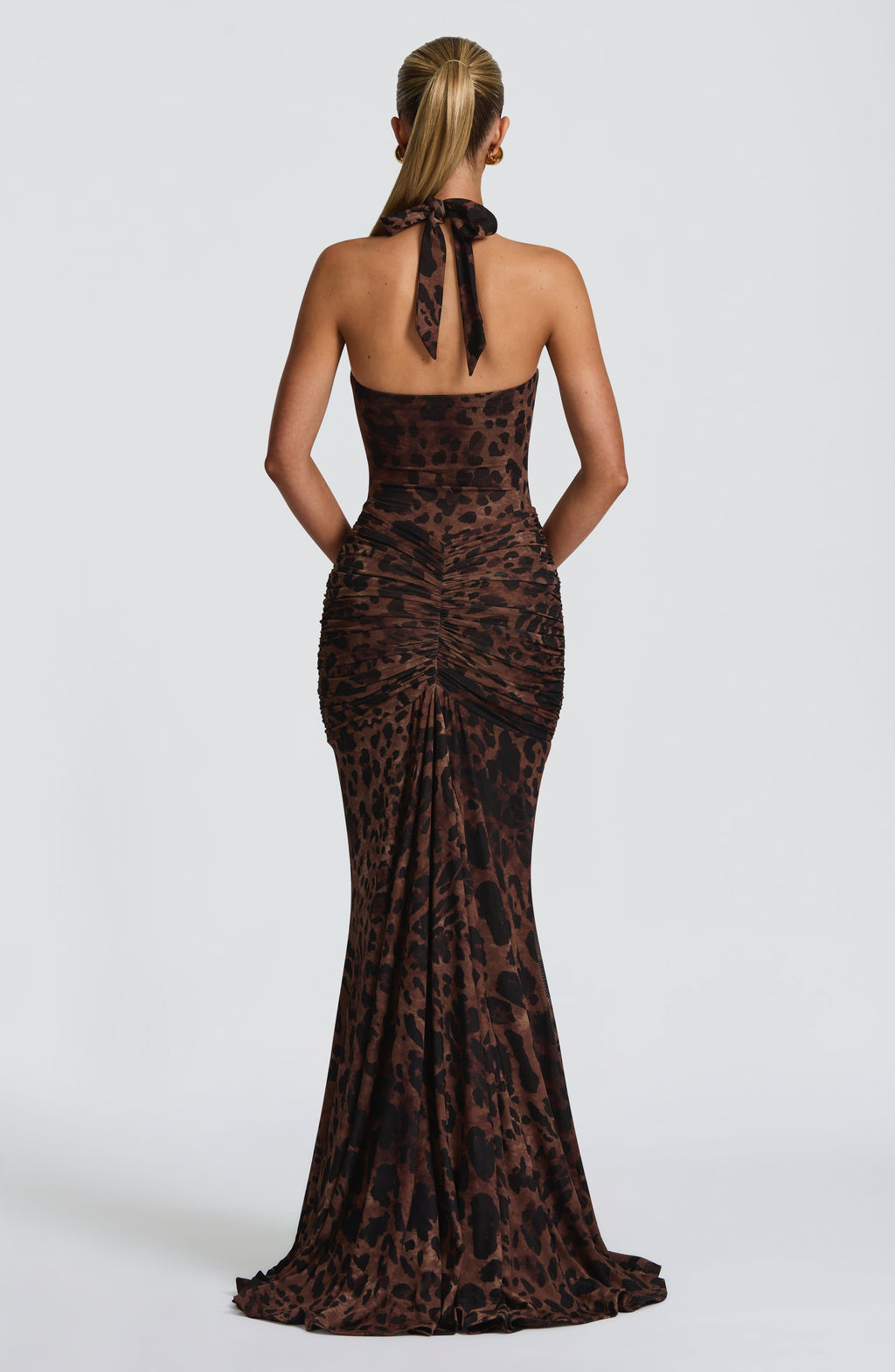 Flourenne Rosetti Maxi Dress in Leopard Print