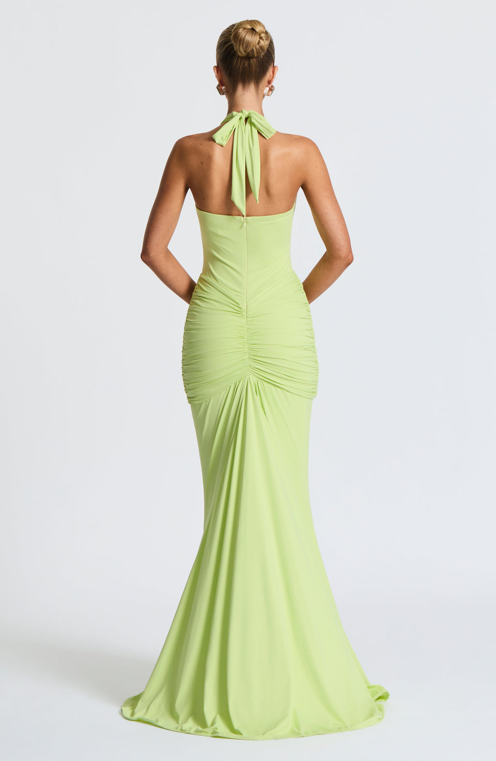 Flourenne Rosetti Maxi Dress in Lime
