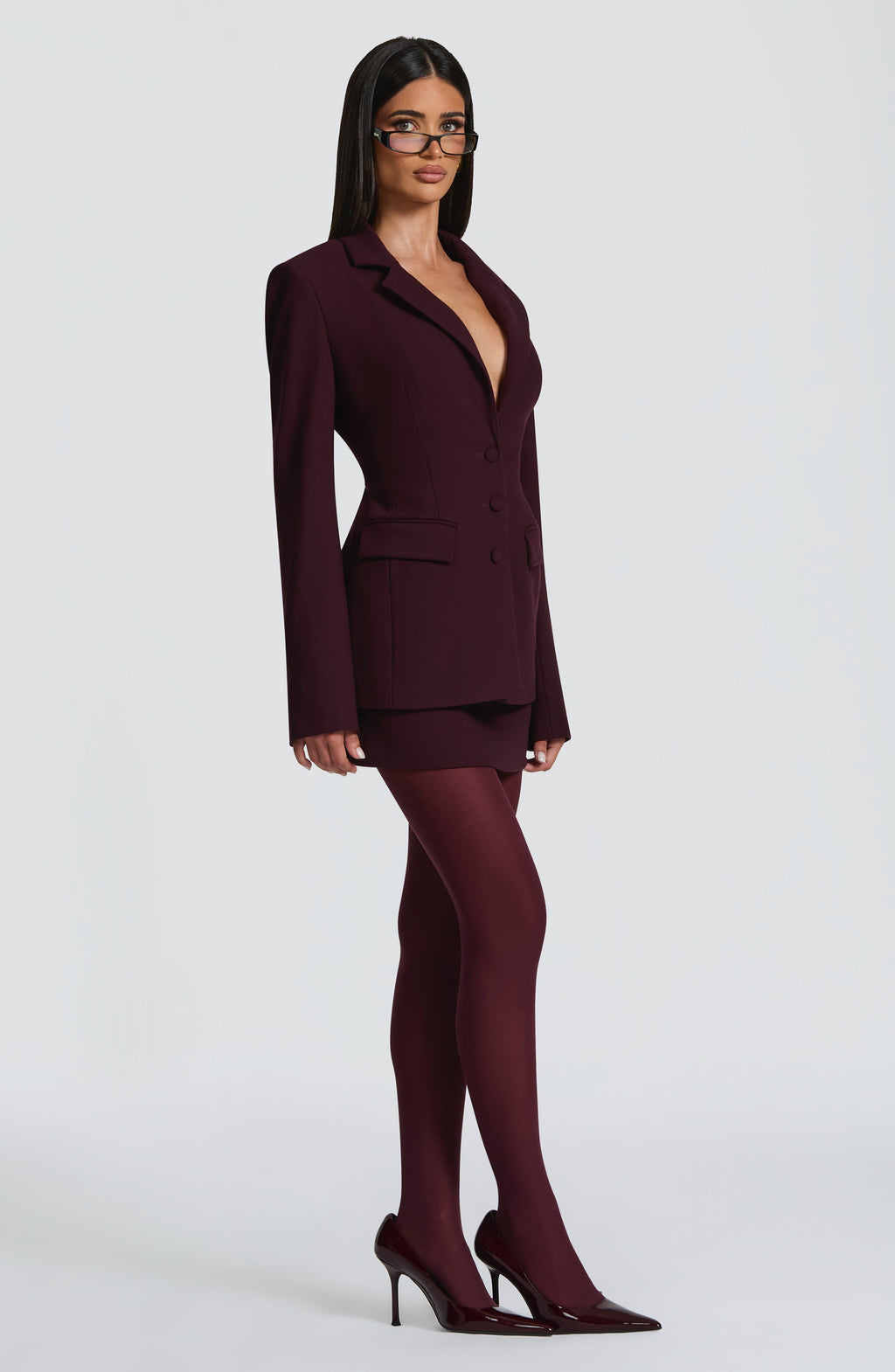 Flourenne Rowella Blazer in Plum