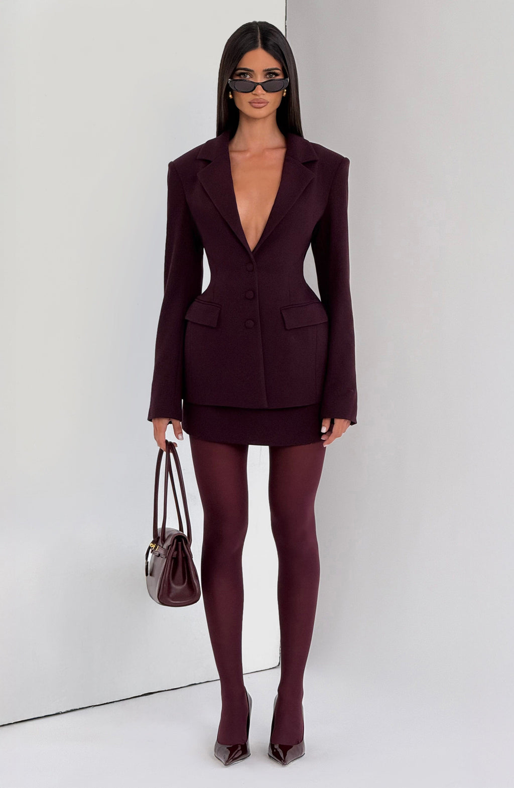 Flourenne Rowella Blazer in Plum