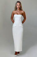 Flourenne Roxelle Midaxi Dress in Ivory