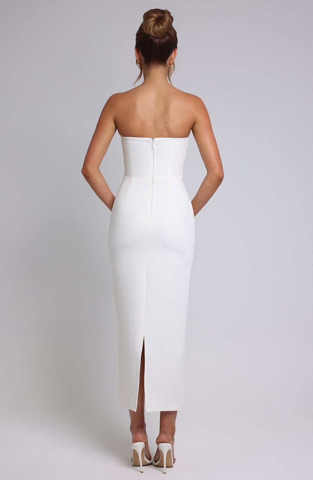 Flourenne Roxelle Midaxi Dress in Ivory