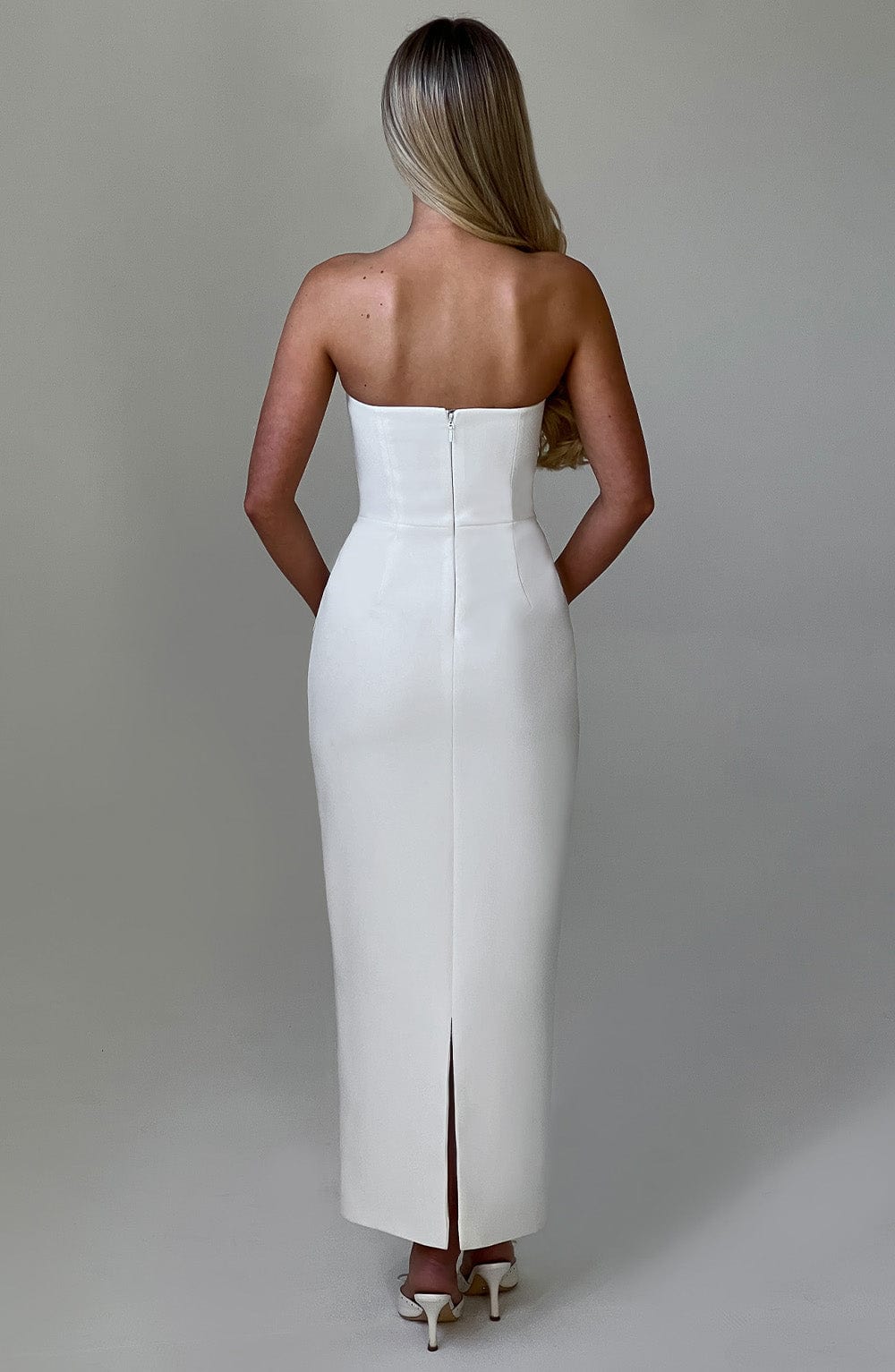 Flourenne Roxelle Midaxi Dress in Ivory