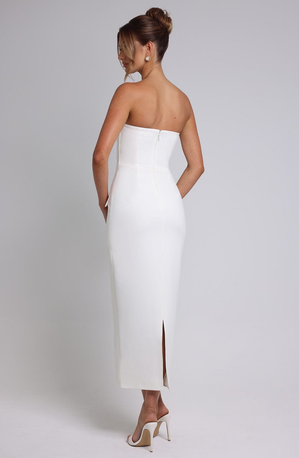 Flourenne Roxelle Midaxi Dress in Ivory
