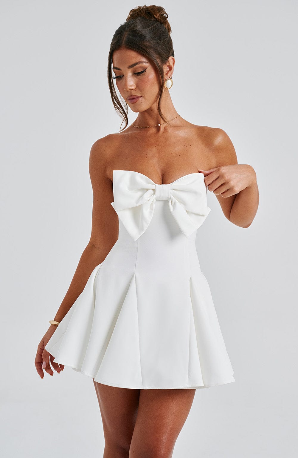 Flourenne Rubina Playsuit in Ivory
