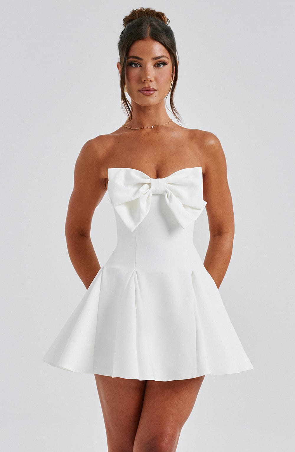 Flourenne Rubina Playsuit in Ivory