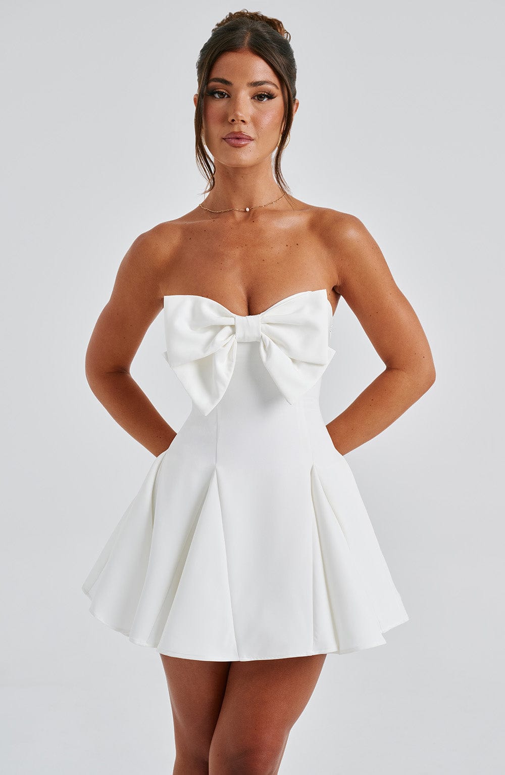 Flourenne Rubina Playsuit in Ivory