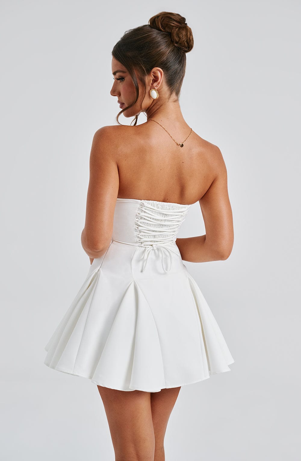 Flourenne Rubina Playsuit in Ivory