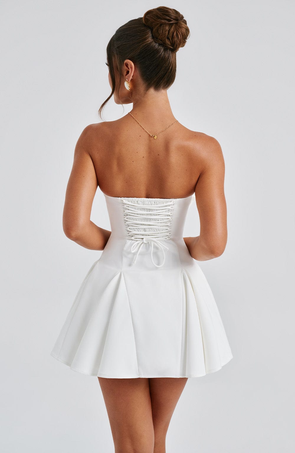 Flourenne Rubina Playsuit in Ivory
