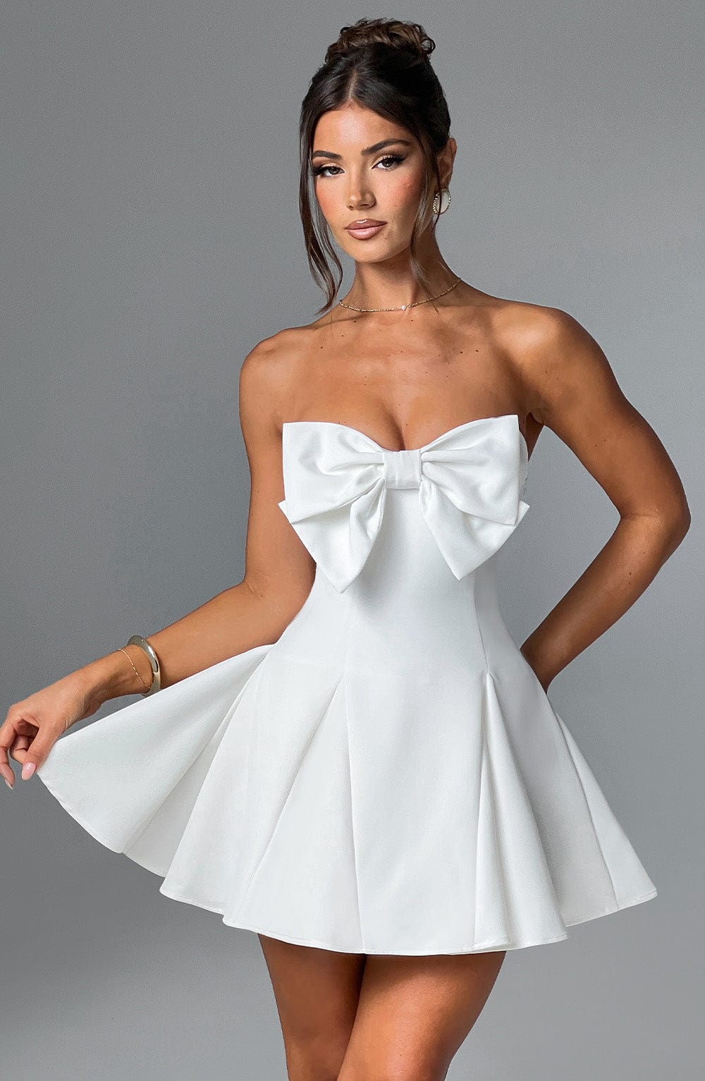 Flourenne Rubina Playsuit in Ivory