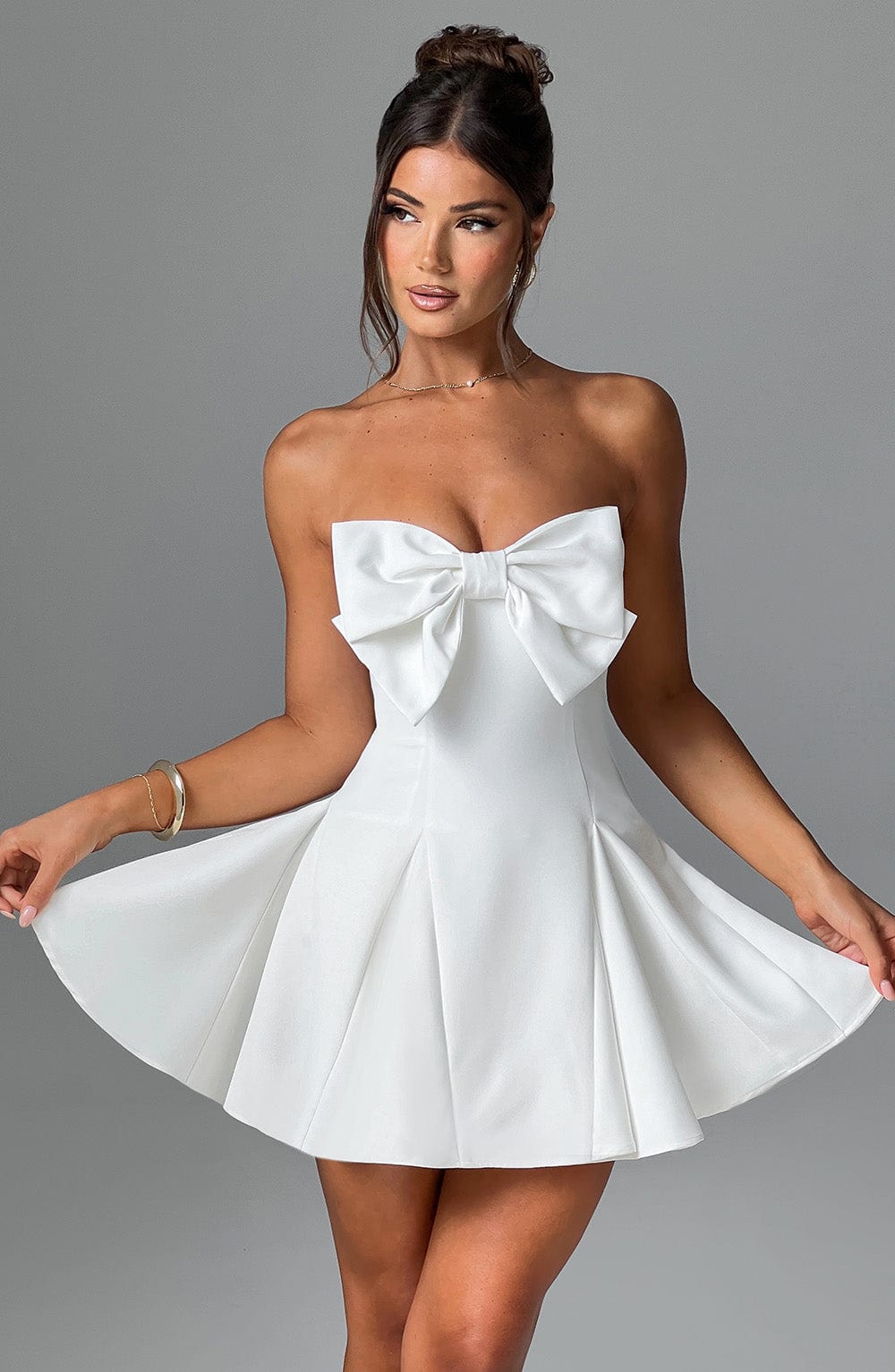 Flourenne Rubina Playsuit in Ivory