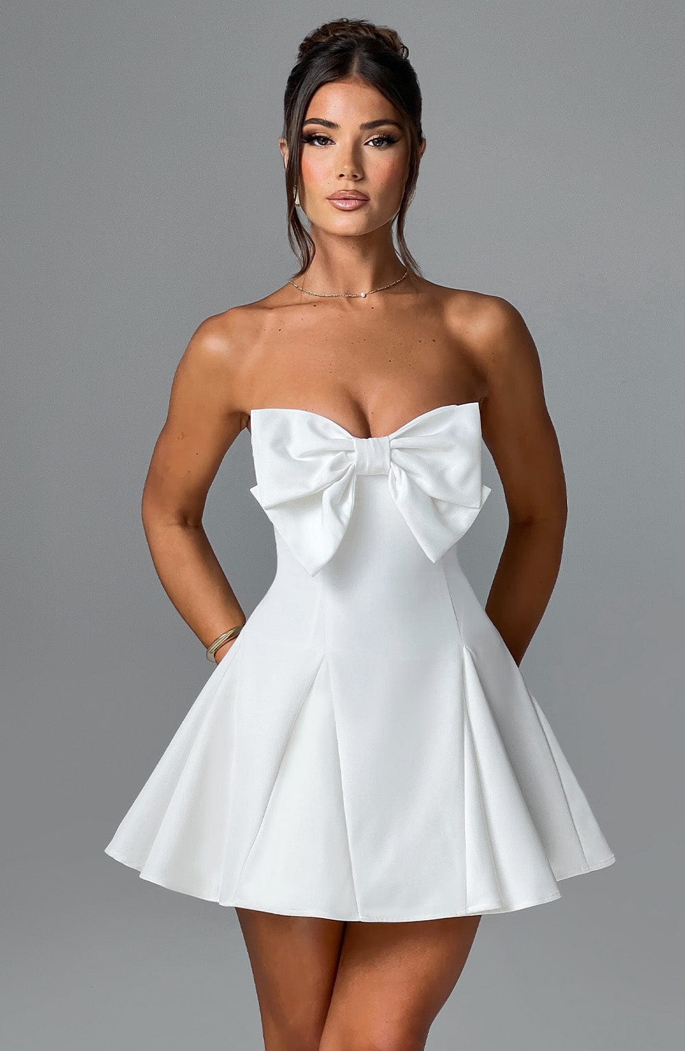 Flourenne Rubina Playsuit in Ivory