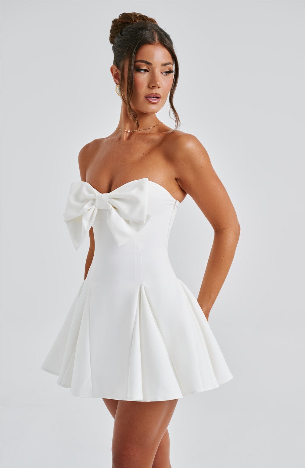 Flourenne Rubina Playsuit in Ivory