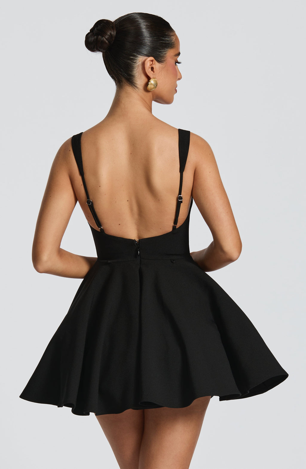 Flourenne Ruella Mini Dress in Black