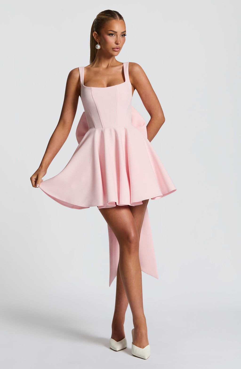 Flourenne Ruella Mini Dress in Blush