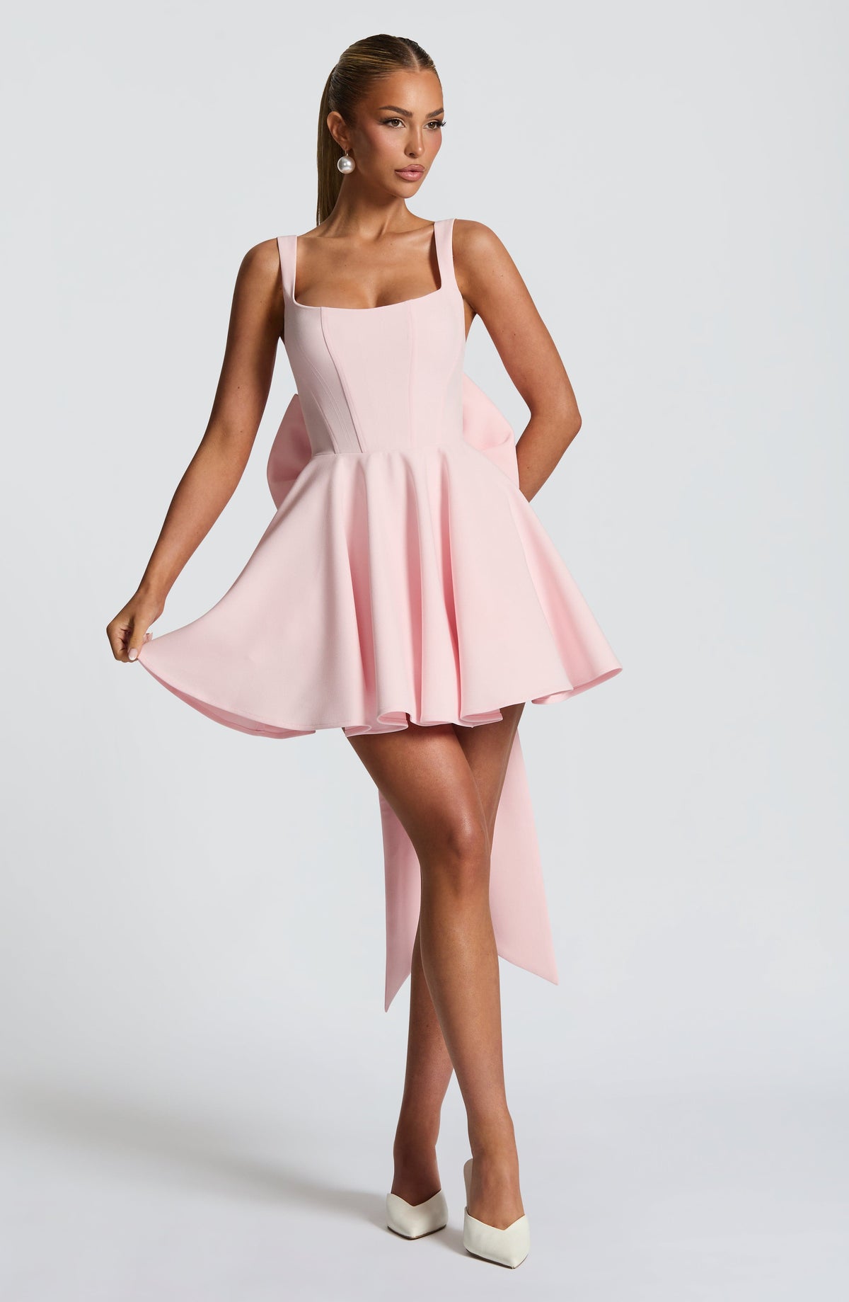 Flourenne Ruella Mini Dress in Blush