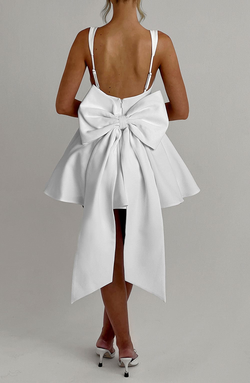 Flourenne Ruella Mini Dress in Ivory