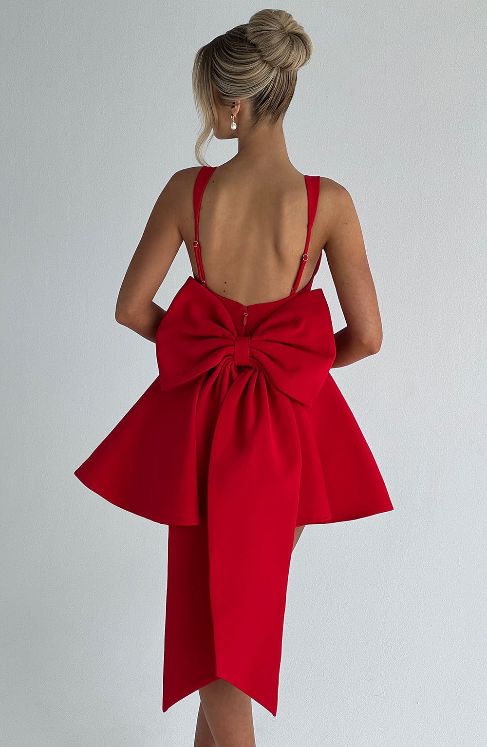 Flourenne Ruella Mini Dress in Red
