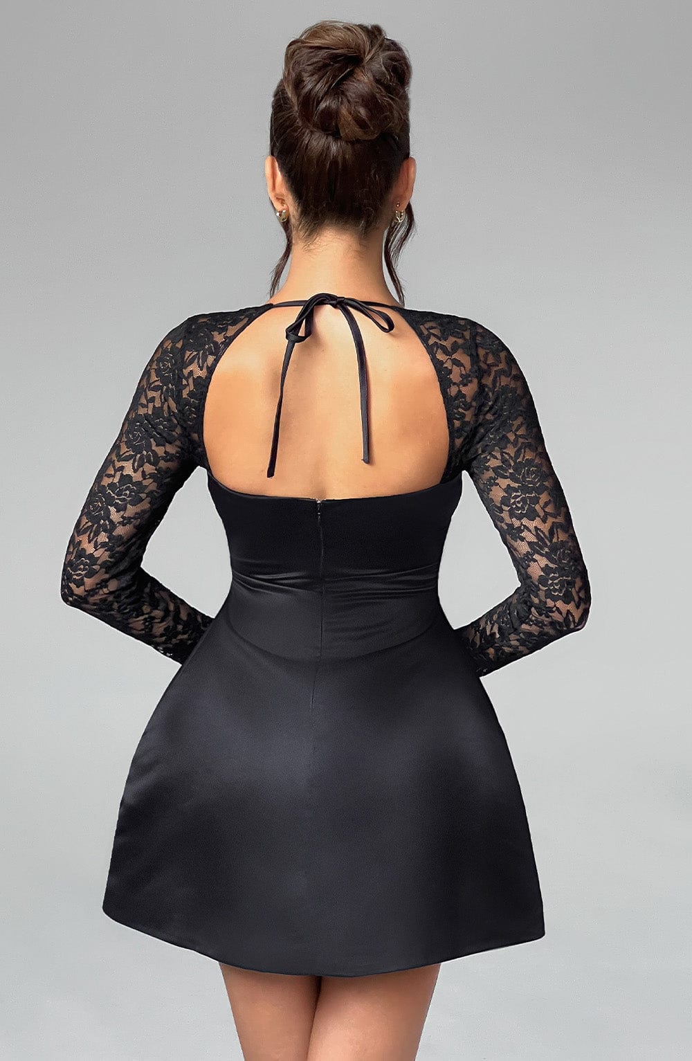 Flourenne Sadira Mini Dress in Black