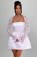 Flourenne Sadira Mini Dress in Blush