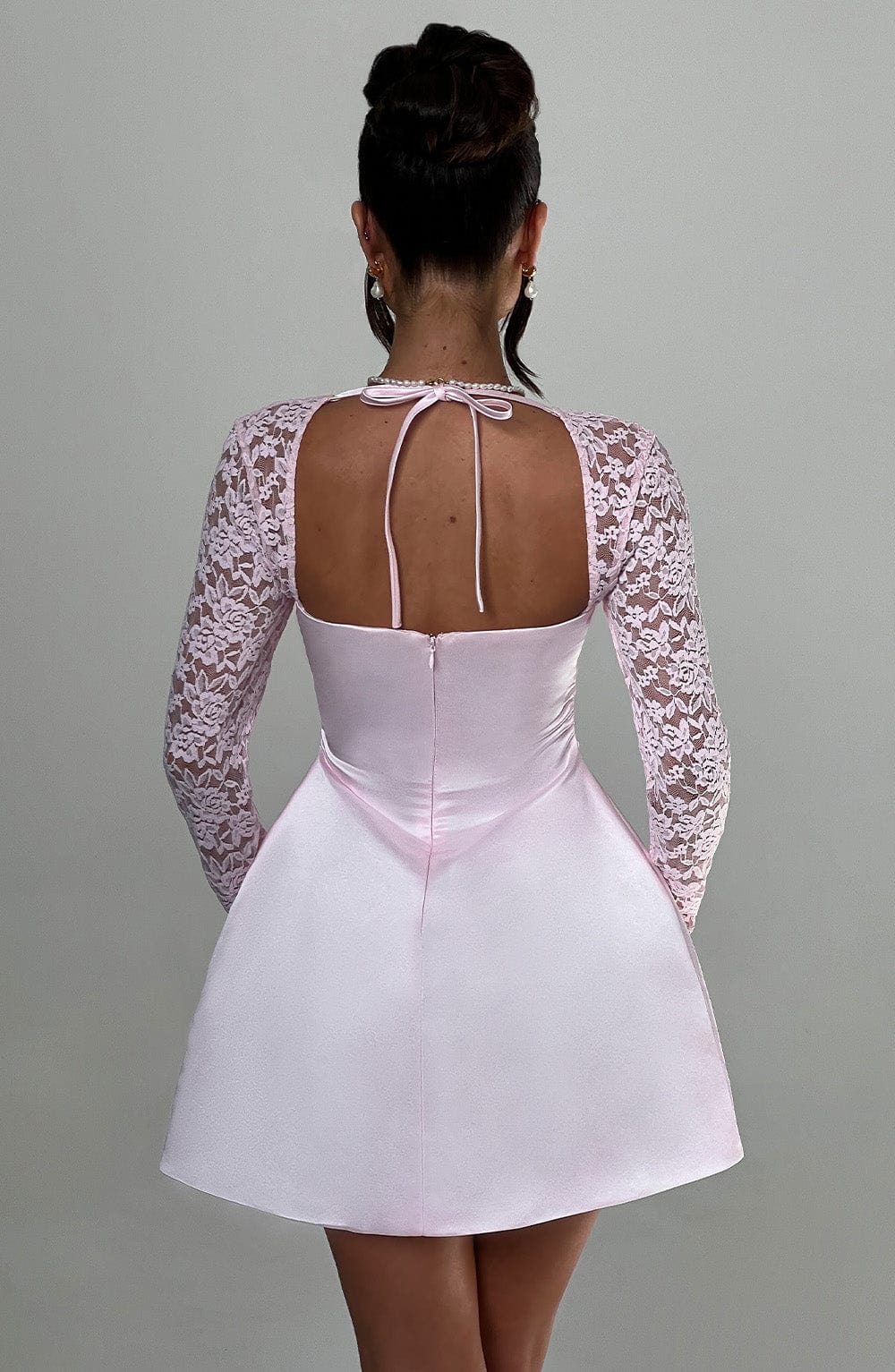 Flourenne Sadira Mini Dress in Blush