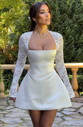 Flourenne Sadira Mini Dress in Ivory